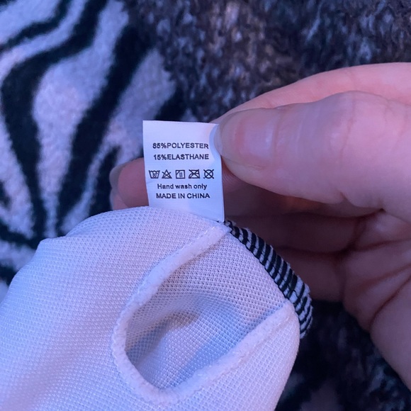 Black w/ Silver Sparkles Monokini - Picture 3 of 6